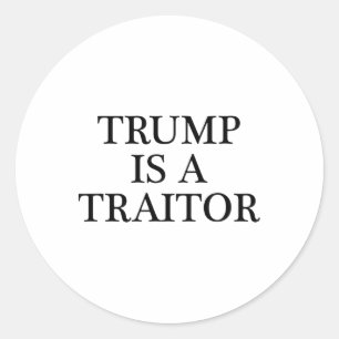 Trump Ist Ein Verräter - Anti Potus Kleidung Runder Aufkleber