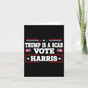 Trump ist ein Wahlgang - Abstimmung Kamala Harris Karte