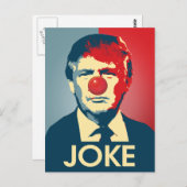 Trump ist ein Witz - Anti-Trump-Propaganda Postkarte (Vorne/Hinten)