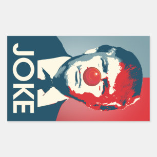 Trump ist ein Witz - Anti-Trump-Propaganda Rechteckiger Aufkleber