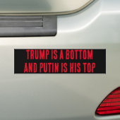 TRUMP IST EINE FLASCHE UND PUTIN IST SEIN TOP-Aufk Autoaufkleber (Auf Auto)