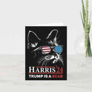 Trump ist eine Scab-Abstimmung Harris Vheimer Cat Karte