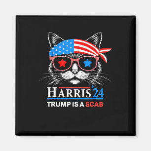 Trump ist eine Scab-Abstimmung Harris Vheimer Cat Magnet