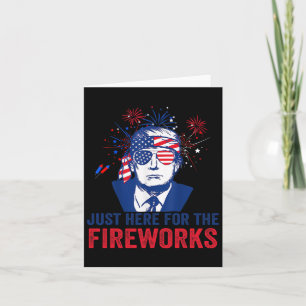 Trump ist gerade für die Feuerwerke, die am vierte Karte