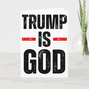Trump ist Gott Lustig Trump ist Gott 1  Karte