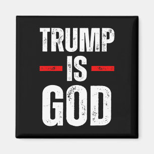 Trump ist Gott Lustig Trump ist Gott  Magnet