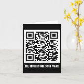Trump ist Ihr Präsident - Qr Trump Code Karte (Gelbe Blume)