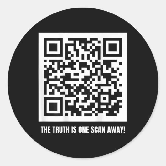 Trump ist Ihr Präsident - Qr Trump Code Runder Aufkleber (Vorderseite)