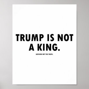 Trump ist kein König  Poster
