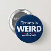 Trump ist komisch, lustig gegen Trump , 2024 Kamal Button (Vorne & Hinten)