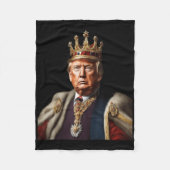 Trump ist König, der lange unter der amerikanische Fleecedecke (Vorderseite)