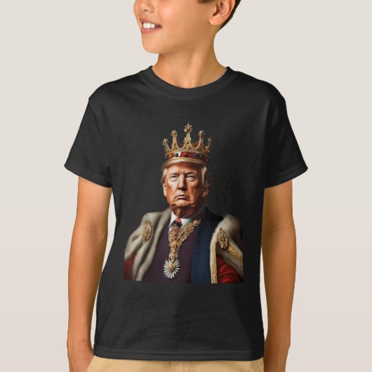 Trump ist König, der lange unter der amerikanische T-Shirt (Vorderseite)