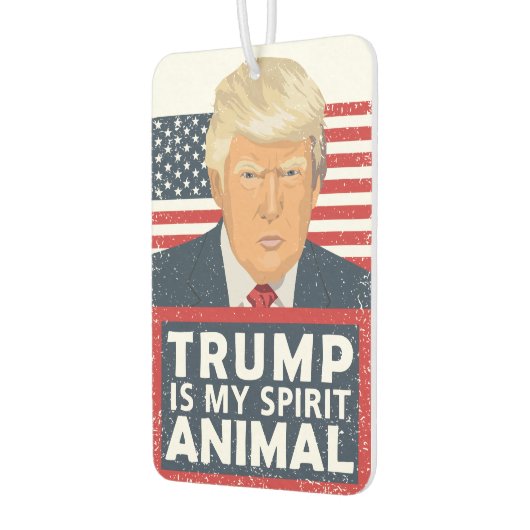 Trump ist mein Geist-Tier-Funny Autolufterfrischer (Links)