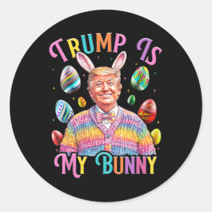 Trump Ist Mein Hase Frühlingssuche Eier Machen Ost Runder Aufkleber