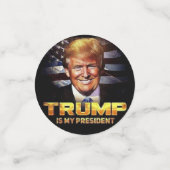 Trump ist mein Präsident Konfetti (Klein Vorderseite)