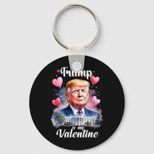 Trump ist mein Valentine Funny Patriotic Valentine Schlüsselanhänger