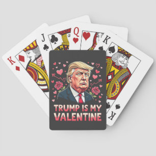 Trump ist mein Valentine Maga Tag der Amtseinführu Spielkarten