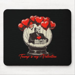 Trump ist mein Valentine Retro Valentine Snow Glob Mousepad