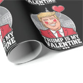 Trump ist mein Valentine Retro-Valentinstag Geschenkpapier (Rolleneckpunkt)