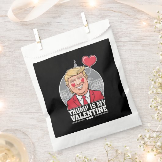Trump ist mein Valentine Retro-Valentinstag Geschenktütchen (Ausgeschnitten)