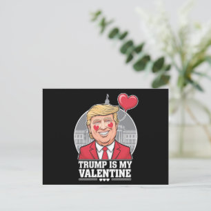 Trump ist mein Valentine Retro-Valentinstag Postkarte