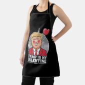 Trump ist mein Valentine Retro-Valentinstag Schürze (InSitu)