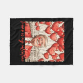 Trump ist mein Valentiner Funny Trump Valentinstag Fleecedecke (Vorderseite (Horizontal))