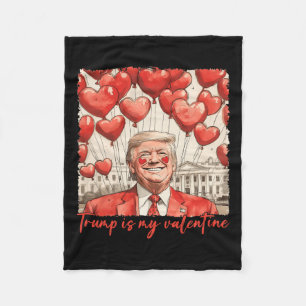 Trump ist mein Valentiner Funny Trump Valentinstag Fleecedecke