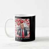 Trump ist mein Valentiner Funny Trump Valentinstag Kaffeetasse (Links)