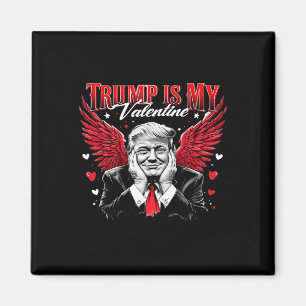 Trump ist mein Valentinstag, der Funny Retro-Valen Magnet