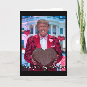 Trump ist mein Valentinstag Lustige Herzen 14. Feb Karte