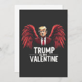 Trump ist mein Valentinstag-Maga Feiertagskarte (Vorne/Hinten)
