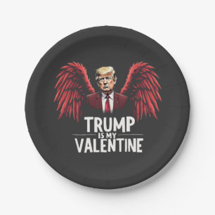Trump ist mein Valentinstag-Maga Pappteller