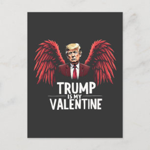 Trump ist mein Valentinstag-Maga Postkarte