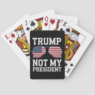 Trump ist nicht mein Präsident Anti-Trump Spielkarten