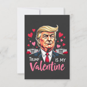 Trump ist Präsident des Valentinstag Dankeskarte