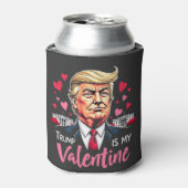 Trump ist Präsident des Valentinstag Dosenkühler (Kanne Vorderseite)