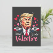 Trump ist Präsident des Valentinstag Einladung (Stehend Vorderseite)
