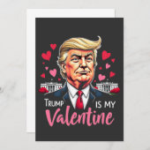 Trump ist Präsident des Valentinstag Einladung (Vorne/Hinten)