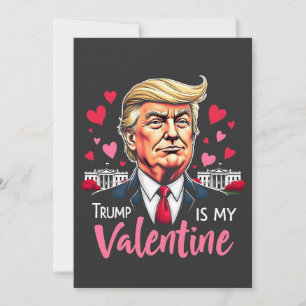 Trump ist Präsident des Valentinstag Einladung