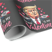 Trump ist Präsident des Valentinstag Geschenkpapier (Rolleneckpunkt)