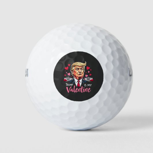 Trump ist Präsident des Valentinstag Golfball (Vorderseite)