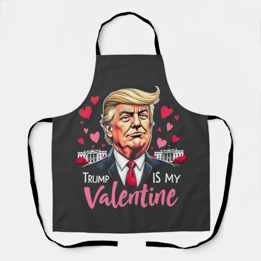 Trump ist Präsident des Valentinstag Schürze (Vorderseite)