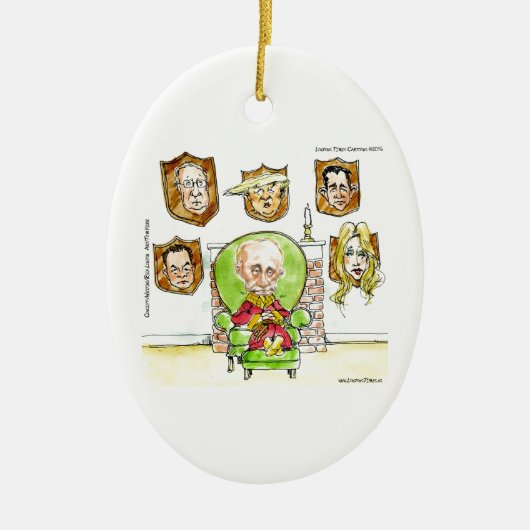 Trump ist Putin auf dem Ritz-Geschenk Keramikornament (Vorne)