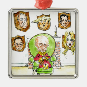 Trump ist Putin auf dem Ritz-Geschenk Silbernes Ornament