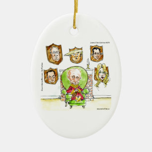 Trump ist Putin auf dem Ritz-Geschenken Keramikornament