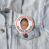 Trump ist verrückt! button (Beispiel)
