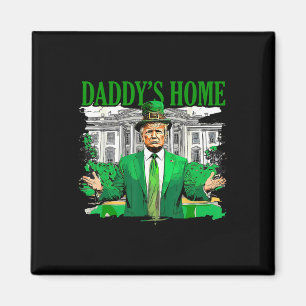 Trump ist Zuhause im Weißen Haus am St. Patrick's Magnet