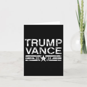 Trump J.d. Vance 2024 Retro Stripe Trump Vance Karte