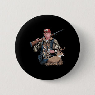 Trump Jagd auf Hirsch (vorne und hinten) macht Jag Button